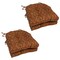 16-inch Outdoor Spun Polyester U-shaped Tufted Chair Cushions (Set of 4) - Vanya Paprika